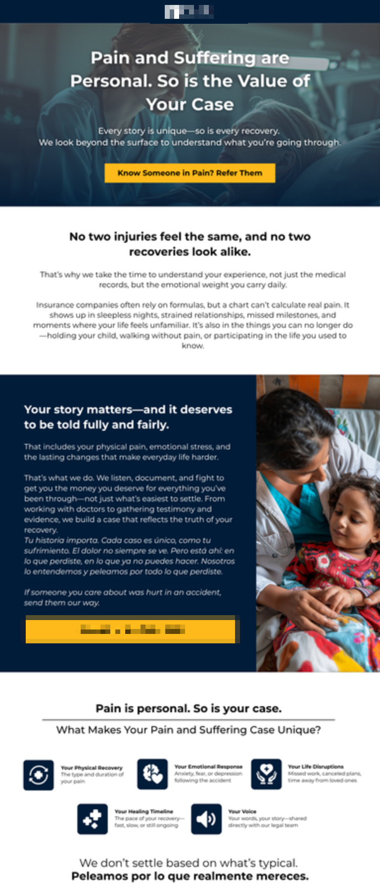 Law firm referral campaign